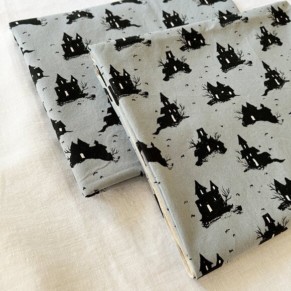 Lil' Monsters - Haunted House - Fabric *Pre-Washed - Picture 2 of 5